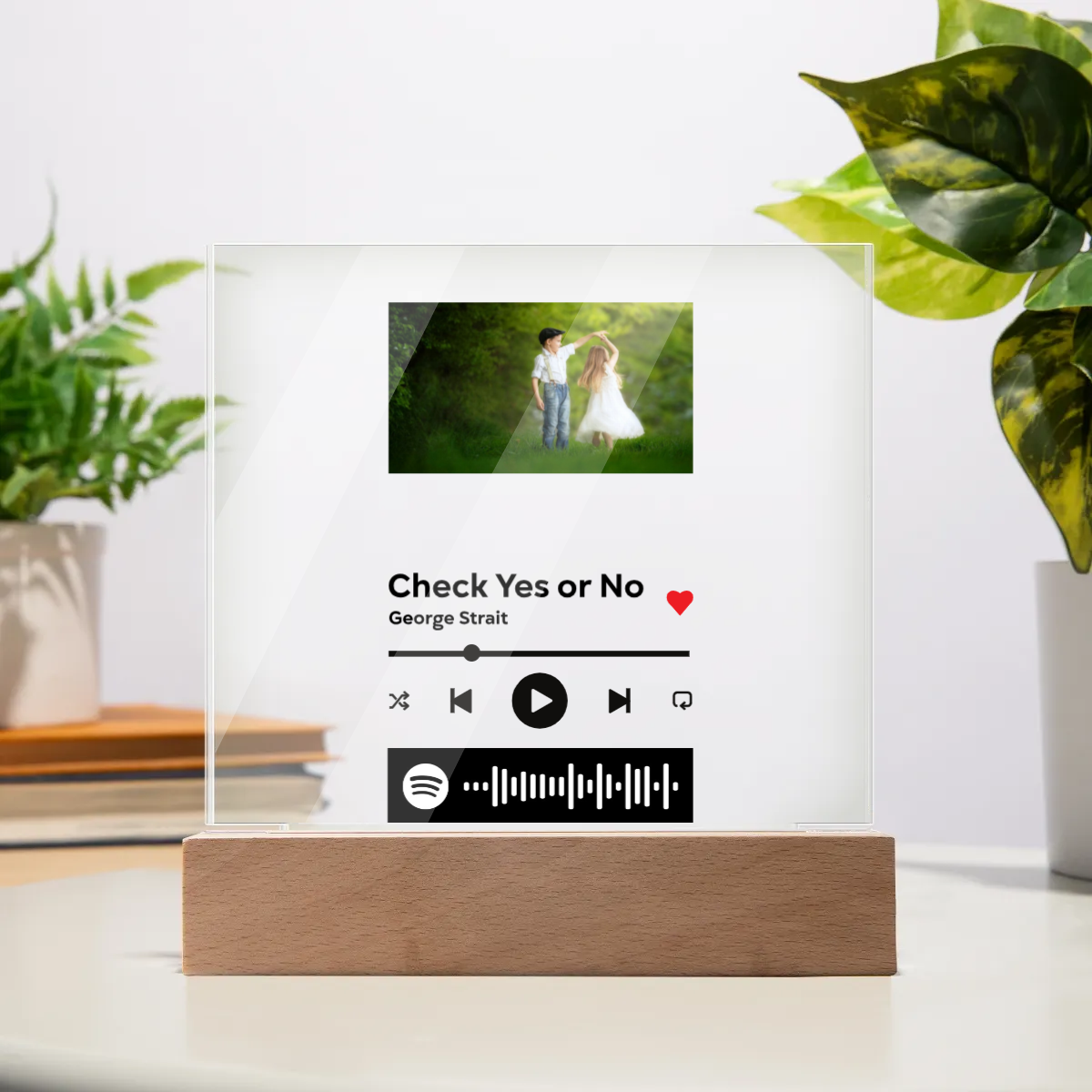 Custom Acrylic Song Plaque with Stand: Personalized Melodies for Grandparents | Thoughtful Christmas Gift for Him or Her, Mom & Dad | Cherished Couple's Keepsake"